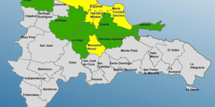 Cinco Provincias En Alerta Amarilla Y Seis En Verde Por Lluvias En Rd