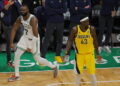 Celtics se imponen 133-128 contra los Pacers y ganan primer juego de la serie