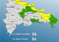 COE eleva a seis las provincias en alerta amarilla y seis en verde, incluyendo el GSD