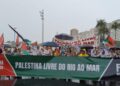 Multitudinaria marcha en Río de Janeiro exige justicia para Palestina