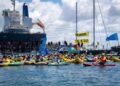 Protesta masiva bloquea al mayor puerto de carbón del mundo en Australia