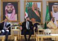 Presidente sirio Al-Sharaa se reúne con MBS en su primer viaje internacional